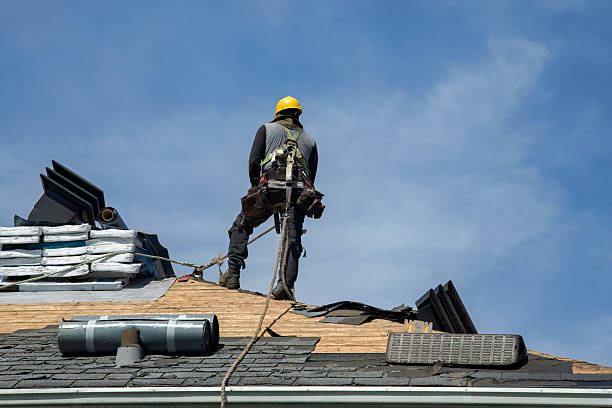 Professional Flat Roof Repair technician working in Bemidji, MN